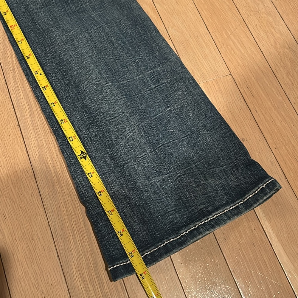 Rhythm In Blues Women’s 2000s Style Denim Boot Cut Mid-Rise Jeans Sz 6 - Picture 10 of 15